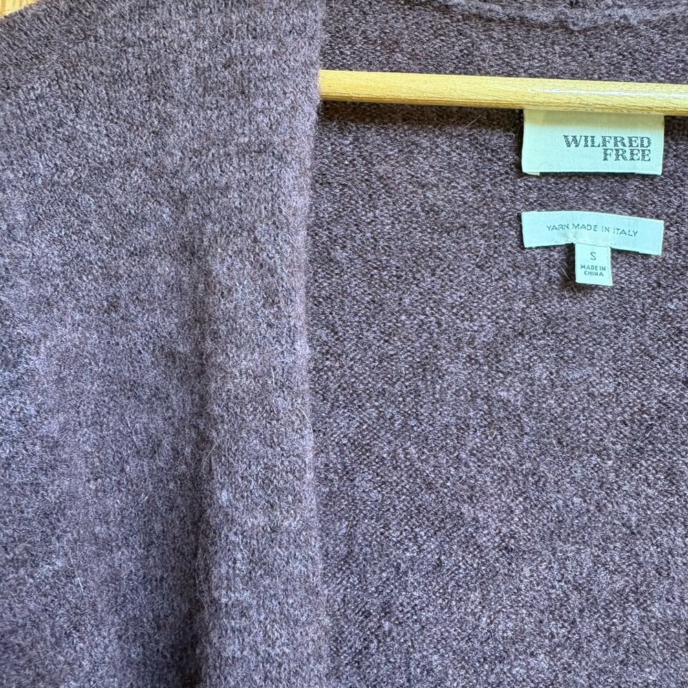 Wilfred Free Dusty Lavender Open Cardigan